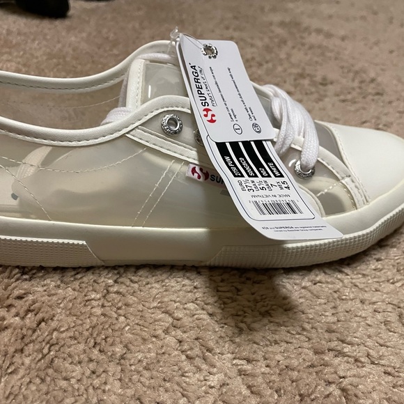 SUPERGA Clear CLASSIC SNEAKERS.  NEW with tags - Picture 1 of 6